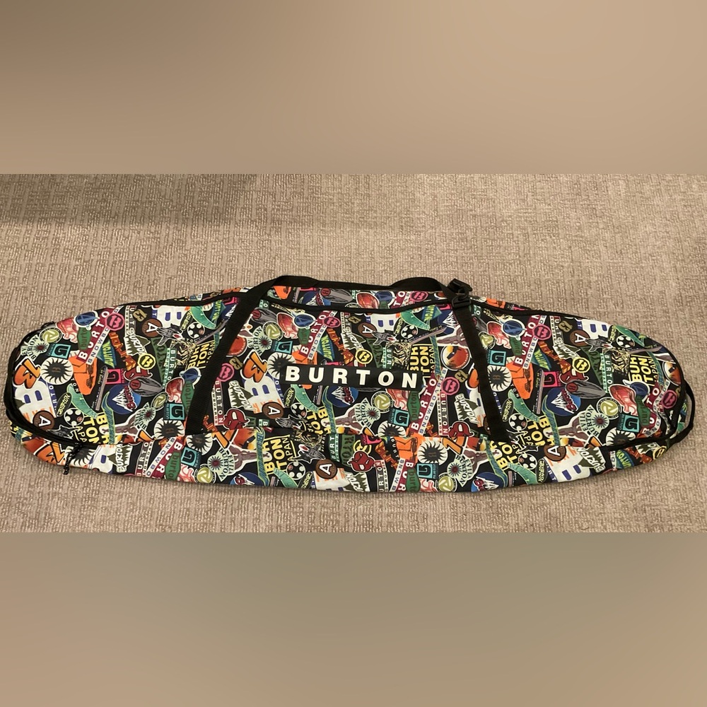 Burton Gig Snowboard Bag - Sticker Print - Fits 146 CM Boards - EUC